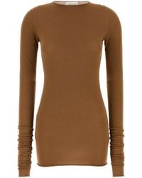 ARMARIUM - Caramel Viscose Blend Sita Top - Lyst