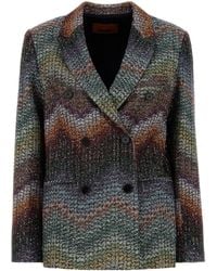 Missoni - Embroidered Viscose Blend Blazer - Lyst