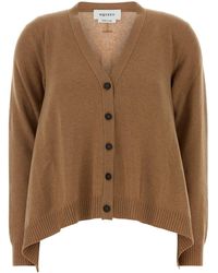 McQueen - Biscuit Cashmere Blend Oversize Cardigan - Lyst