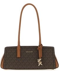 MICHAEL Michael Kors - Printed Canvas Shoulder Bag - Lyst