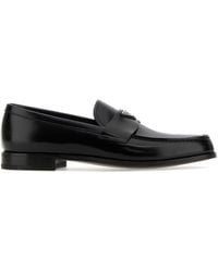 Prada - Mocassini Con Logo - Lyst