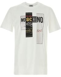 Moschino - White Cotton T-shirt - Lyst