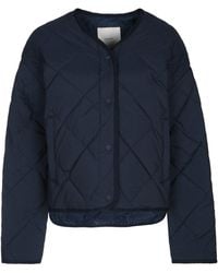 Calvin Klein - Navy Blue Polyester Jacket - Lyst