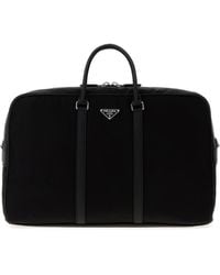Prada - Borsa da viaggio in Re-Nylon nero - Lyst