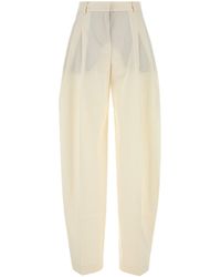 ANDAMANE - Ivory Gabardine Pant - Lyst