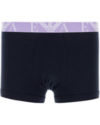 Emporio Armani - Set di boxer in cotone stretch nero - Lyst