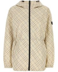 Burberry - Printed Polyester Jacket - Lyst