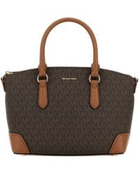 MICHAEL Michael Kors - Printed Canvas Murphy Handbag - Lyst