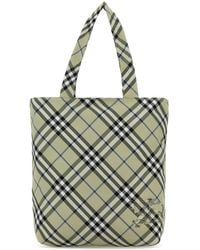 Burberry - Equestrian Knight Canvas Tote Bag - Lyst