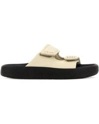 Veja - Ivory Leather Sandals - Lyst