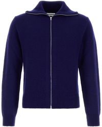 Jil Sander - 3/4 Slv Hn Zipped Up Cardigan - Lyst