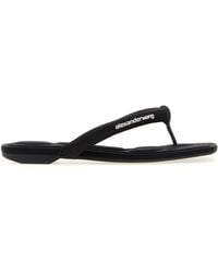 Alexander Wang - Fabric Jenna Thong Slippers - Lyst