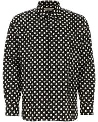 Saint Laurent - Polka-dot Silk-jacquard Shirt - Lyst