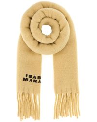 Isabel Marant - Cream Alpaca Blend Firny Scarf - Lyst