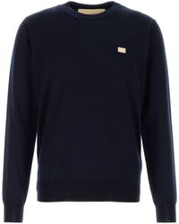 Valentino Garavani - Midnight Blue Wool Sweater - Lyst