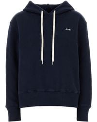 Autry - Felpa Main Wom in cotone blu navy - Lyst