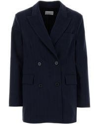 THE NINA STUDIO - Embroidered Stretch Polyester Blend Blazer - Lyst