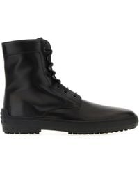 Tod's - Leather Ankle Boots - Lyst