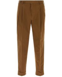 PT Torino - Caramel Stretch Cotton Style Pant - Lyst