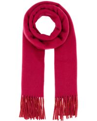 Burberry - Sciarpa reversibile in cashmere fucsia - Lyst