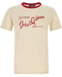 Dolce & Gabbana - Crew Neck T-Shirt - Lyst