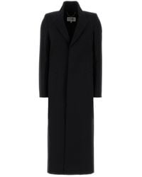 MM6 by Maison Margiela - Wool Coat - Lyst