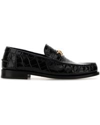 Versace - Loafer Coin Crocco Print - Lyst