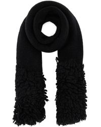 Loewe - Sciarpa in misto alpaca nero - Lyst