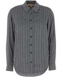 MICHAEL Michael Kors - Camicia in raso ricamato - Lyst