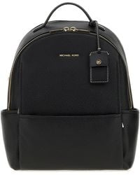 MICHAEL Michael Kors - Black Leather Medium Sable Backpack - Lyst
