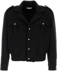 Ernest W. Baker - Black Boucle Bomber Jacket - Lyst
