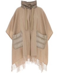 Herno - Pink Wool Blend Cape - Lyst