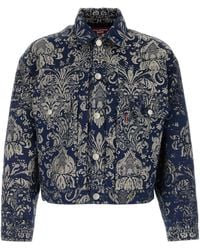 Junya Watanabe - Embroidered Jacquard X Levi's Jacket - Lyst