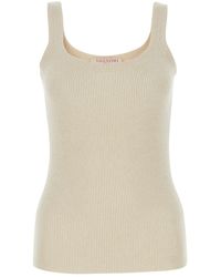 Valentino Garavani - Sand Silk Tank Top - Lyst