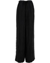 Balenciaga - Black Cupro Pyjama Pant - Lyst