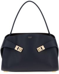 Ferragamo - Salvatore Leather Medium Hug Soft Shoulder Bag - Lyst