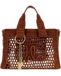 Chloé - Caramel Raffia Summer Banana Shopping Bag - Lyst