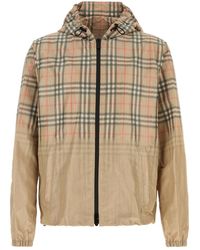 Burberry - Printed Viscose Blend Bomber Jacket - Lyst