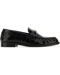 Versace - Medusa '95 Crocodile-Embossed Loafers - Lyst