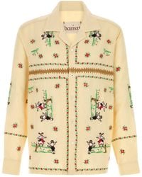 BAZISZT - Pastel Yellow Cotton Blend Joy Of Living Shirt - Lyst