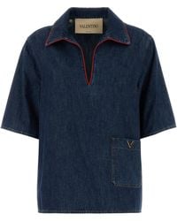 Valentino Garavani - Denim Blouse - Lyst