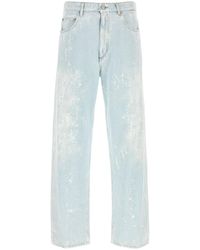 MM6 by Maison Margiela - Light-blue Denim Jeans - Lyst