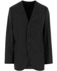 Jil Sander - Charcoal Wool Blazer - Lyst