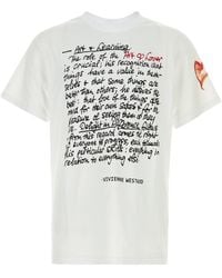 Vivienne Westwood - White Cotton Art Heart T-shirt - Lyst
