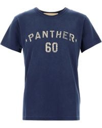 Valentino Garavani - Blue Cotton T-shirt - Lyst