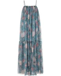 Chloé - Abito lungo in mussola stampata - Lyst