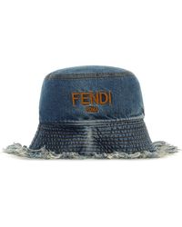 Fendi - Embroidered-logo Bucket Hat - Lyst