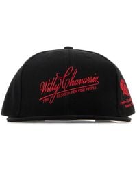 Willy Chavarria - Black Polyester Fine Fashion Baseball Cap - Lyst