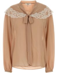 Chloé - Skin Crepe Blouse - Lyst