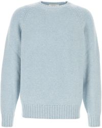 Umit Benan - Maglione in cashmere azzurro - Lyst